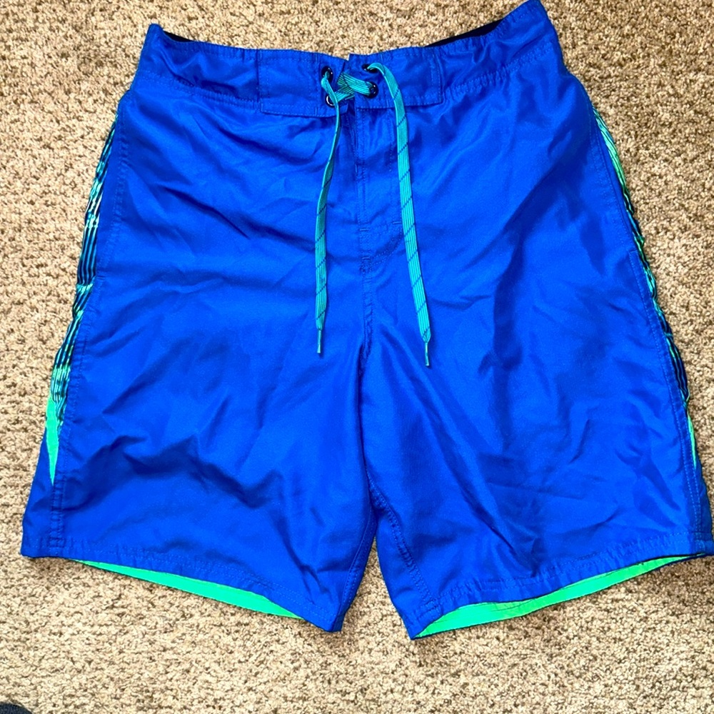 NWOT Nike men’s Blue and Teal swim trunks SMALL